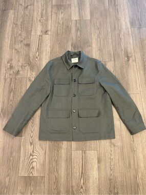 Autograph By M&S Grey Khaki Men’s Size: L Utility Field Shirt Jacket NWT